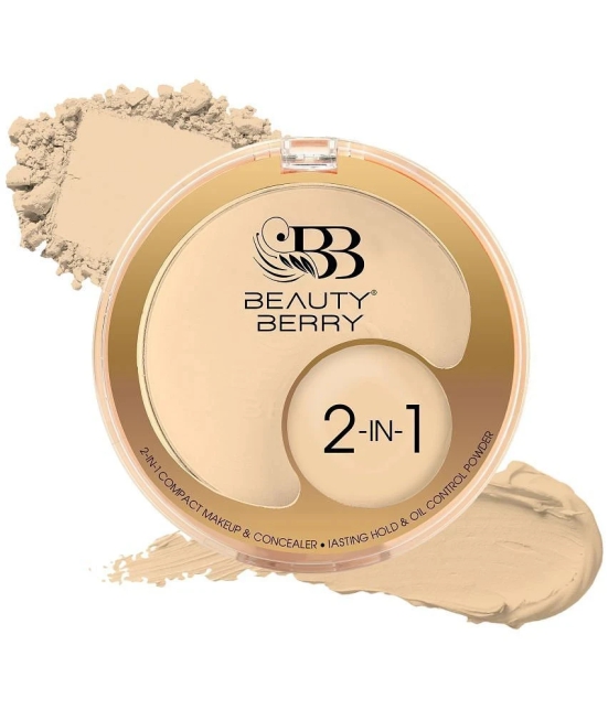 Beauty Berry Compact Concealer or Highlighter Finishing Powder Ivory 12 g