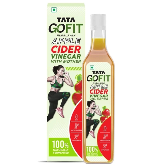 Tata GoFit, Himalayan Apple Cider Vinegar, 500ml, With Mother of Vinegar, Naturally Fermented, Raw, Unfiltered & Unpasteurized, 6-in-1 Benefits, Source of Iron, Rich in Potassium