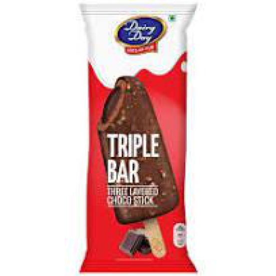 Dairy Day DAIRY DAY TRIPLE BAR THREE LAYERED CHOCO STICK