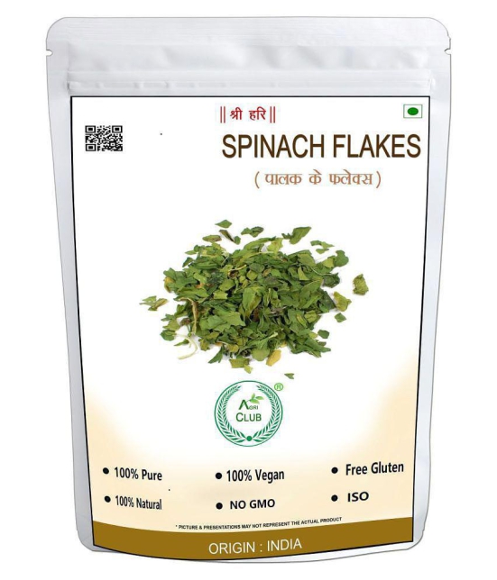 AGRICLUB Dehydrated Spinach Flakes 400 gm