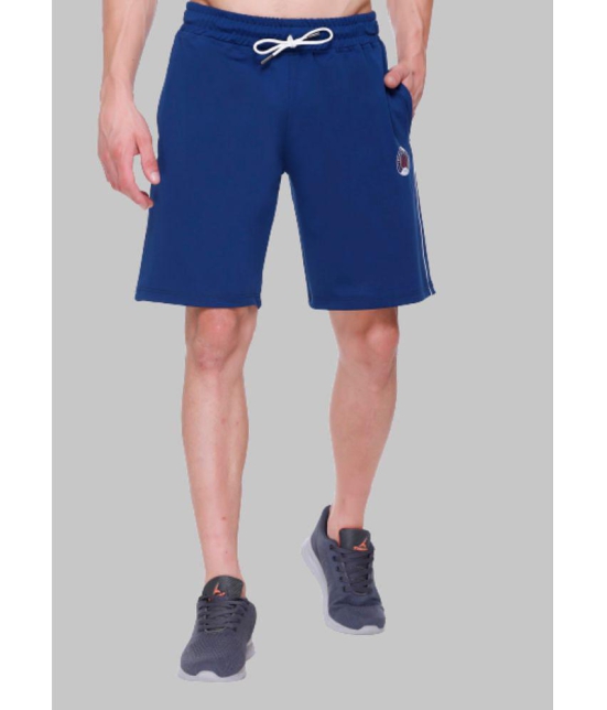 LEEBONEE - Blue Polyester Lycra Men's Running Shorts ( Pack of 1 ) - None