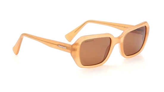 Brown Geometric Sunglasses for Women