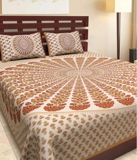 Uniqchoice Cotton 1 Bedsheet with 2 Pillow Covers ( x )