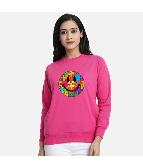 CHOZI Fleece Women''s Non Hooded Sweatshirt ( Pink ) - None