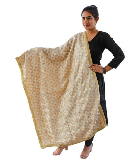 Sahej Suits & Phulkari Beige Chiffon Dupatta