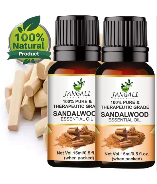 PURE Jangali ORGANICS PURE Sandalwood Essential Oil for Face, Skin care 30ML