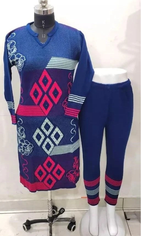 Alisha Ensemble Winter Sets-Free Size up to XL / Blue