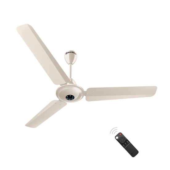 Atomberg Ikano 1200 mm BLDC Motor with Remote 3 Blade Ceiling Fan ( Ivory, Pack of 1)