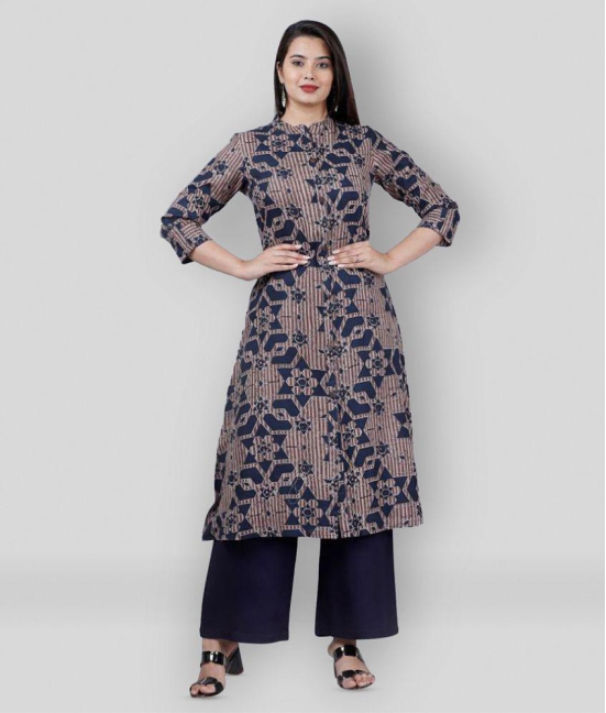 MAUKA - Grey A-line Rayon Women's Stitched Salwar Suit ( Pack of 1 ) - None