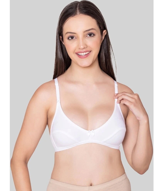 Bodycare White Cotton Blend Non Padded Womens Everyday Bra ( Pack of 1 ) - None