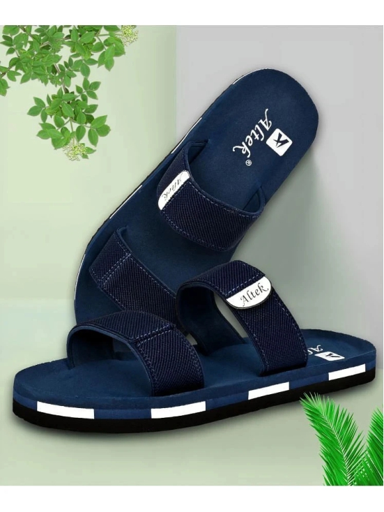 Altek Navy Mens Slide Flip Flop - None