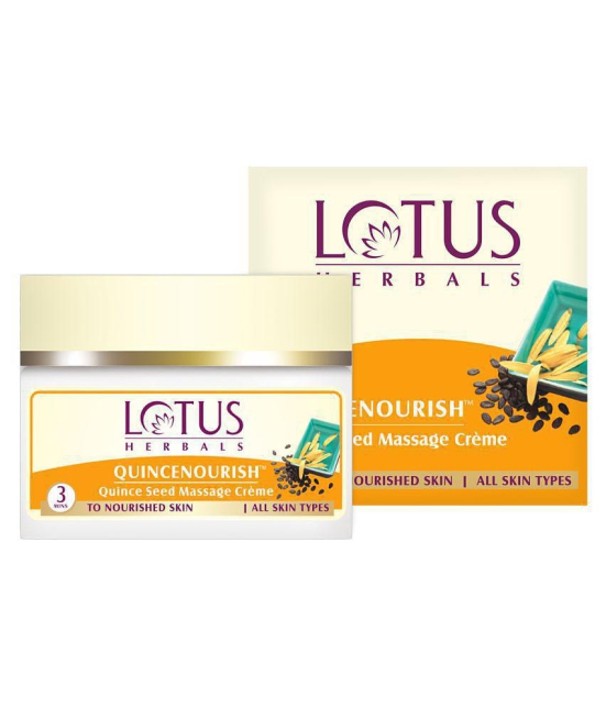 Lotus Herbals Quincenourish Quince Seed Massage Cream, Nourishes Skin, For All Skin Types, 50g