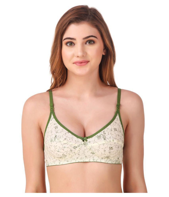 Fasense Cotton Everyday Bra - Green - 36D