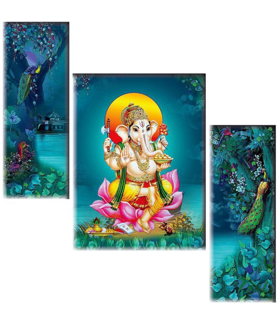 Saf Ganesha modern art MDF Painting Without Frame