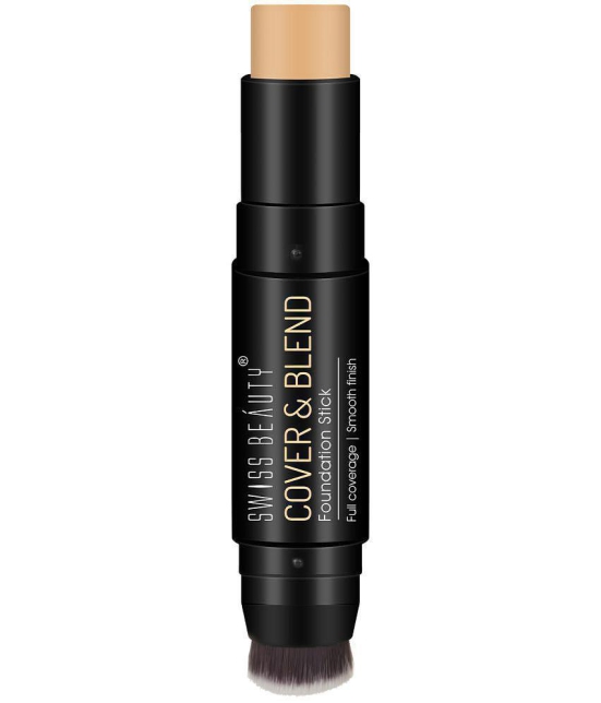 Swiss Beauty Cover & Blend Foundation Stick (Golden, 12g)