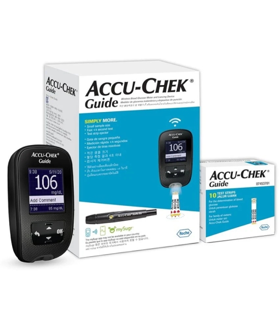 Accu-Chek Guide Kit+10 strips+10 Lancet Glucometer