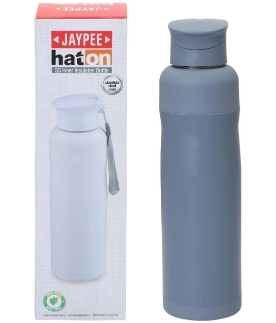 Jaypee Light blue Stainless Steel Water Bottle 650 mL ( Set of 1 ) - Light blue