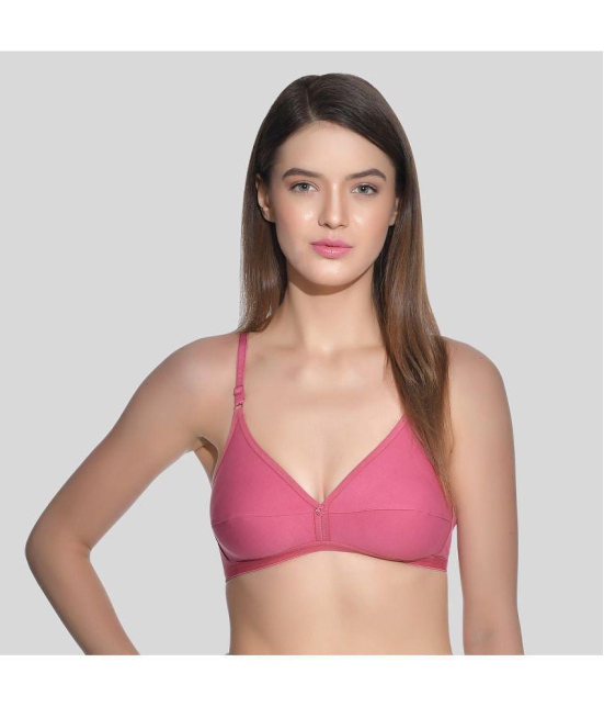 AIMLY - Magenta Cotton Non Padded Womens T-Shirt Bra ( Pack of 1 ) - None