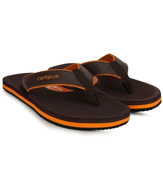 Campus Brown Mens Daily Slipper  (Pair of 1) - None