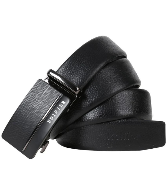 Edifier - Black Leather Mens Formal Belt ( Pack of 1 ) - None