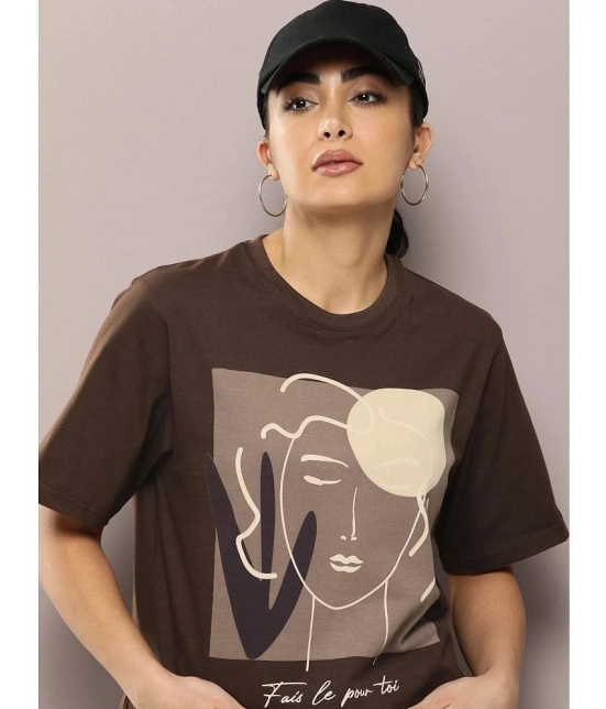 Dillinger Brown Cotton Womens T-Shirt ( Pack of 1 ) - None