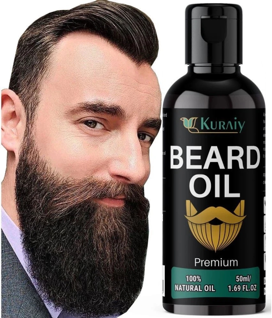 KURAIY Beard Growth Oil for Men For Better Beard Growth With Thicker Beard (50 ml)