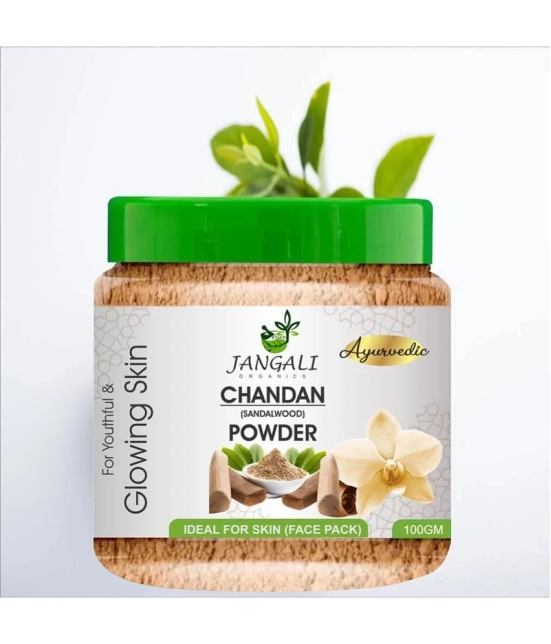 PURE Jangali ORGANICS Sandalwood Powder (Chandan powder) for Face Pack & Skin 100GM