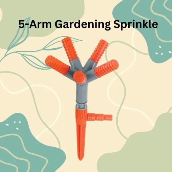 Automatic 360 Degree Rotating Arm Sprinkle-5 Arm Sprinkler