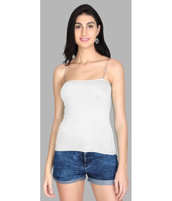 Madam Camisole Cotton Blended Camisoles - White Single - None