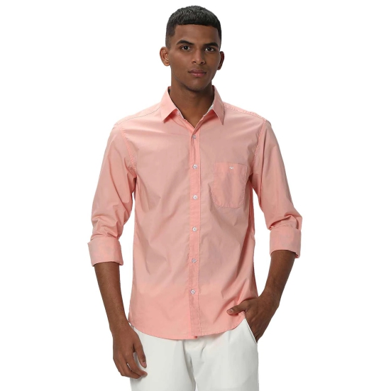 Peach Tactical Poplin Plain Shirt