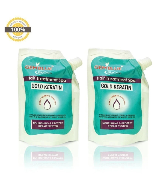 gemblue biocare GOLD KERATIN GOLD KERATIN Hair Scalp Treatment 100 mL Pack of 2