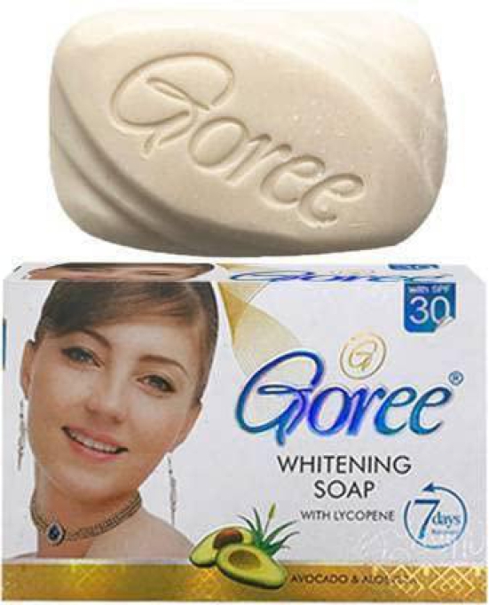 Goree Body Soap Bar With Lycopene Avocado & Aloevera - MADE IN INDIA-Vitamin B3 provides cellular energy for skin enhance skins renewals process.
