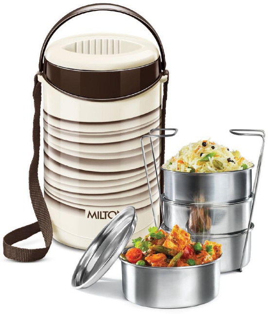 Milton - Stainless Steel Lunch Box 4 - Container ( Pack of 1 )