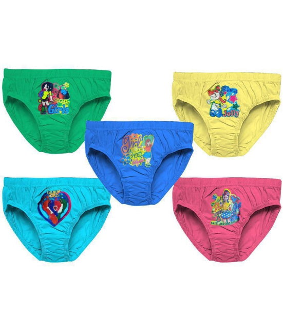 HAP - Multi Cotton Girls Panties ( Pack of 5 ) - None