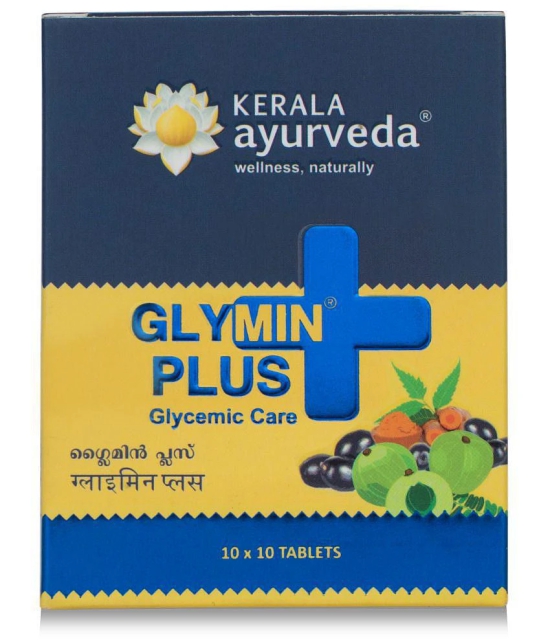 Kerala Ayurveda Glymin Plus 100 Tablets, For Managing Blood Sugar Levels, Healthy Glucose Metabolism