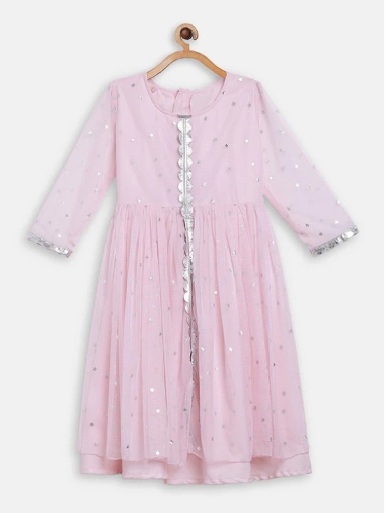 Girls Embellished A-Line Ethnic Dress