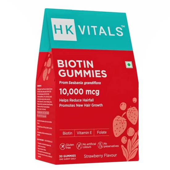 HealthKart HK Vital Biotin,  30 gummies  Strawberry