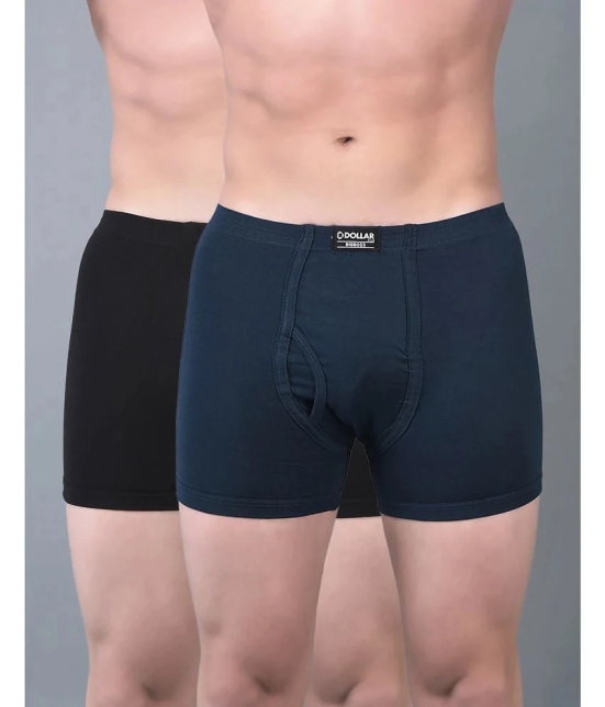 Pack of 2 Dollar Bigboss Assorted Solid Cotton Blend Men Trunk - None