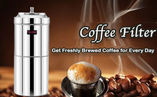 Tresna Stainless Steel South Indian Filter Coffee Drip Maker, Madras Kappi, Drip Decotion Maker