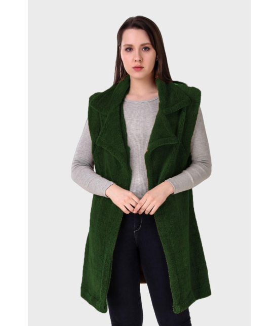 PPTHEFASHIONHUB Woollen Womens Shrugs - Green ( ) - None