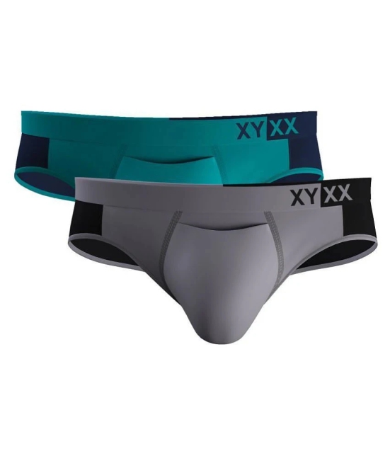 XYXX Pack of 2 Modal Mens Briefs ( Multicolor ) - XL