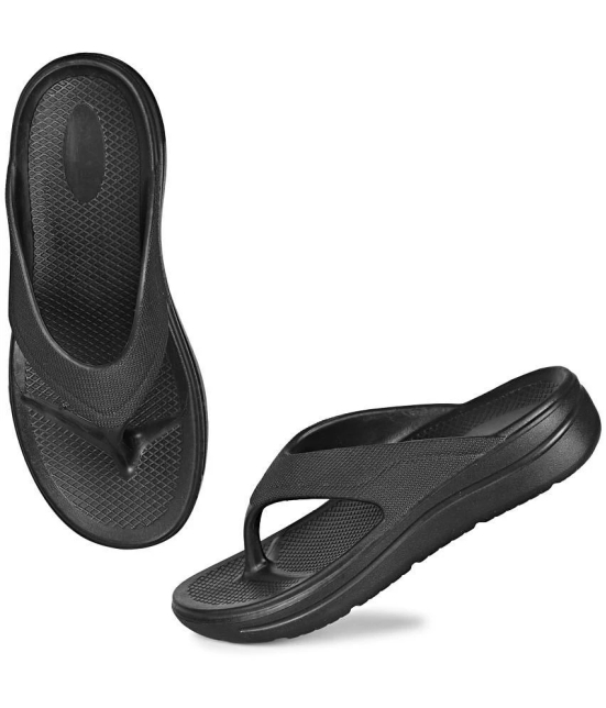 Stanfield Black Mens Thong Flip Flop - None