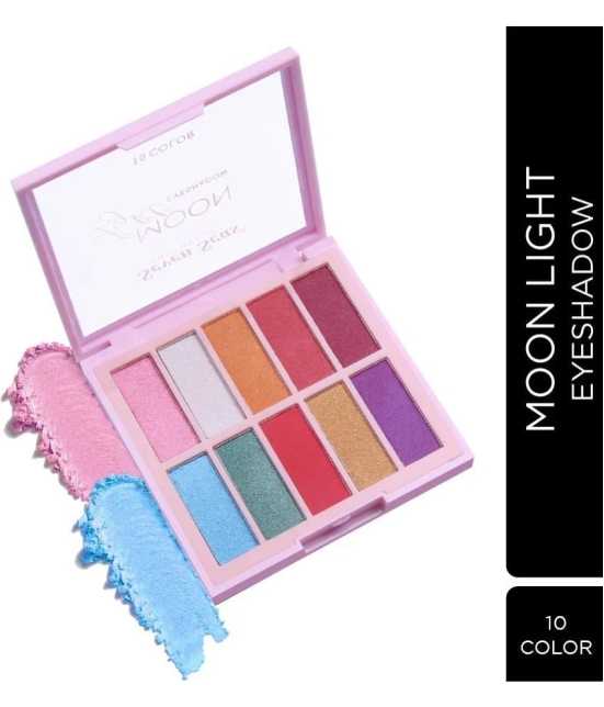 Seven Seas Moon Light Eyeshadow 10 Pigmented Colors Eyeshadow Matte & Shimmery Finish 24.4 g