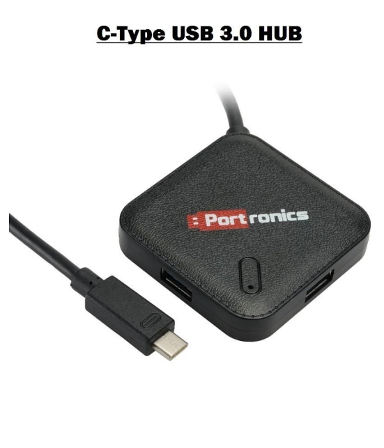 Portronics M Port 34 for MAC:USB port 3.0 Mac ,Silver (POR 696)