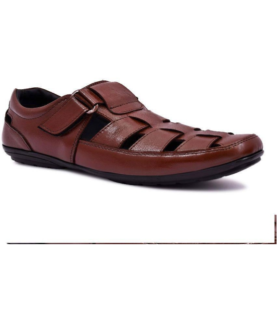 KATENIA Brown Leather Sandals - None