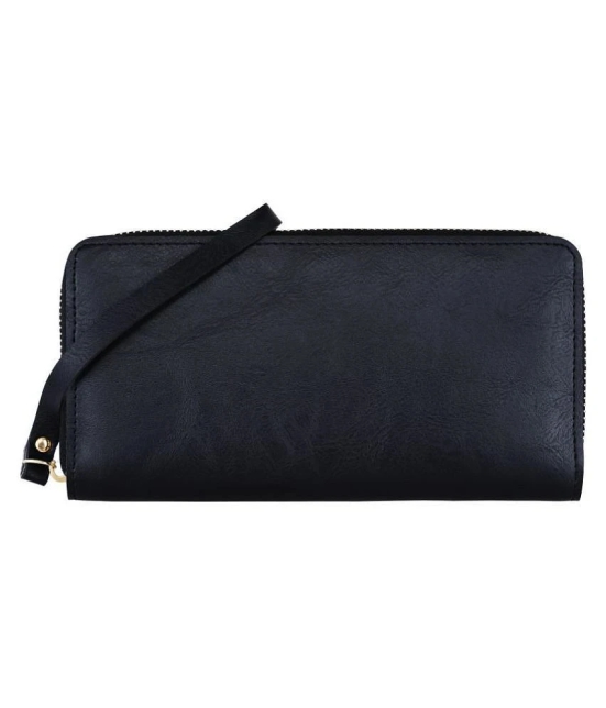 Walrus Black Faux Leather Handheld - Black