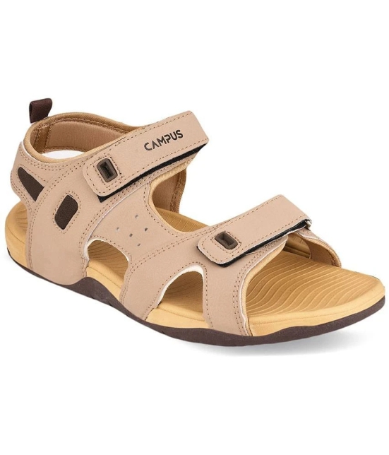 Campus - Beige Mens Floater Sandals - None