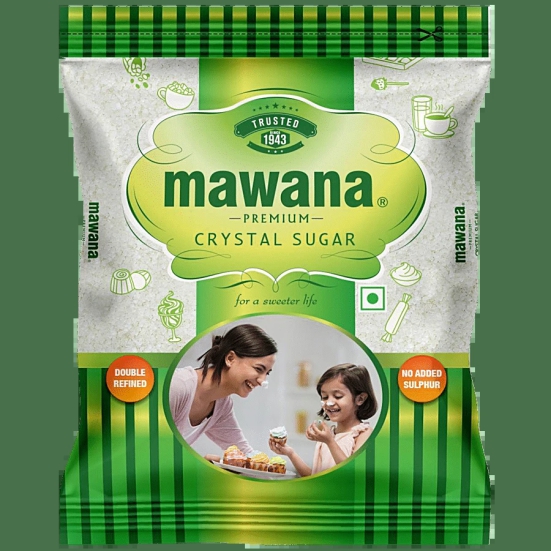 Mawana Sugar/Sakkare - Premium Crystal, 1 Kg Pouch