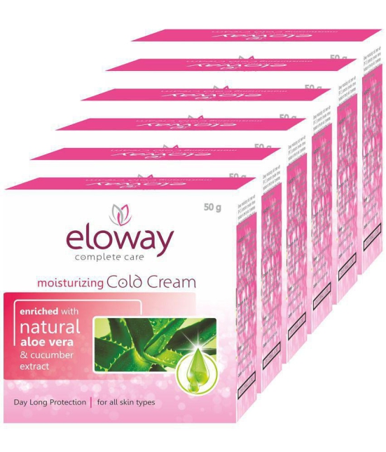 Eloway Moisturizing Cold Cream with SPF-15, 50g Pack of 6