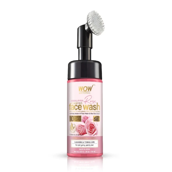 Himalayan Rose Face Wash 150 ML (Face wash with built-in-brush)